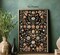 Summer Vintage Dark Floral Wall Decor, Moody Flowers Wall Art, Black Wildflower Canvas Prints, Dark Academia Posters Pictures, Boho Botanical Paintings for Living Room, Bedroom, Office, Modern Farmhouse (Unframed)